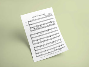 A World We Never Touch // Sheet Music - Marshall Music